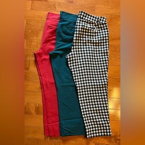 Lot of 3 pairs: LOFT Julie- Riviera Pant, Size 10
